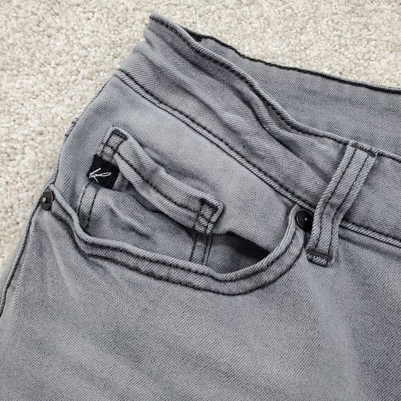 KanCan Skinny Fit Jeans Womens Size 11/29 Mid Rise Stretchy Light Gray Wash - Picture 4 of 12